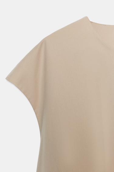 VESTIDO CORTO ZW COLLECTION - Camel claro de Zara