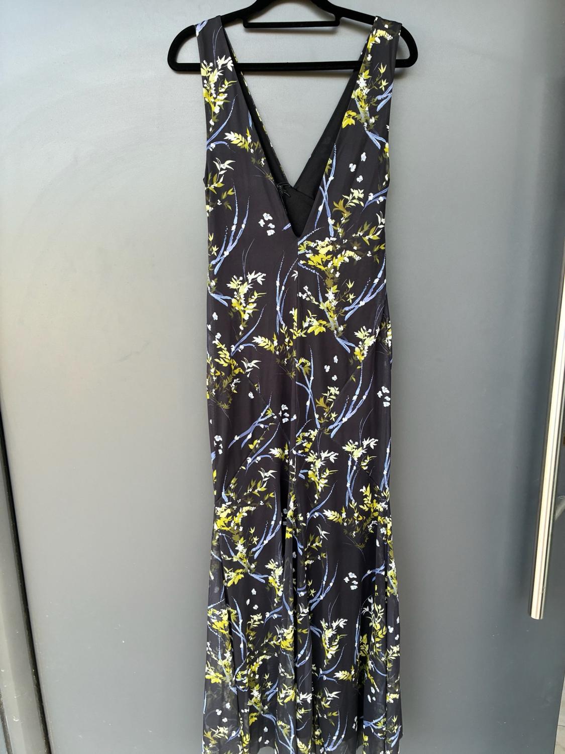 LONG FLORAL TULLE DRESS - Image 5