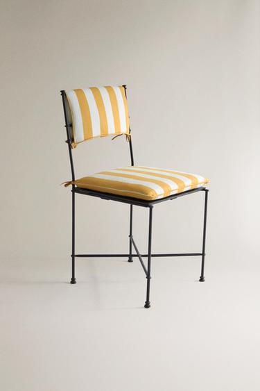 DOSSIER DE CHAISE RAYURES JAUNES - rayures de Zara - Image 3