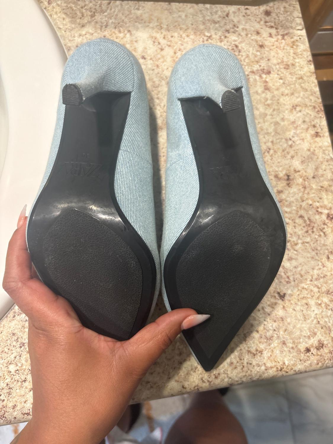 HIGH HEEL DENIM SHOES - Image 3