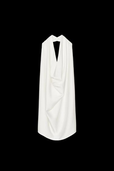 ZW COLLECTION HALTER TOP - White by Zara - Image 0