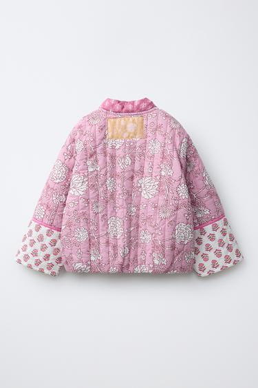 QUILTED PATCHWORK FLORAL JACKET - Pink by Zara - Image 1