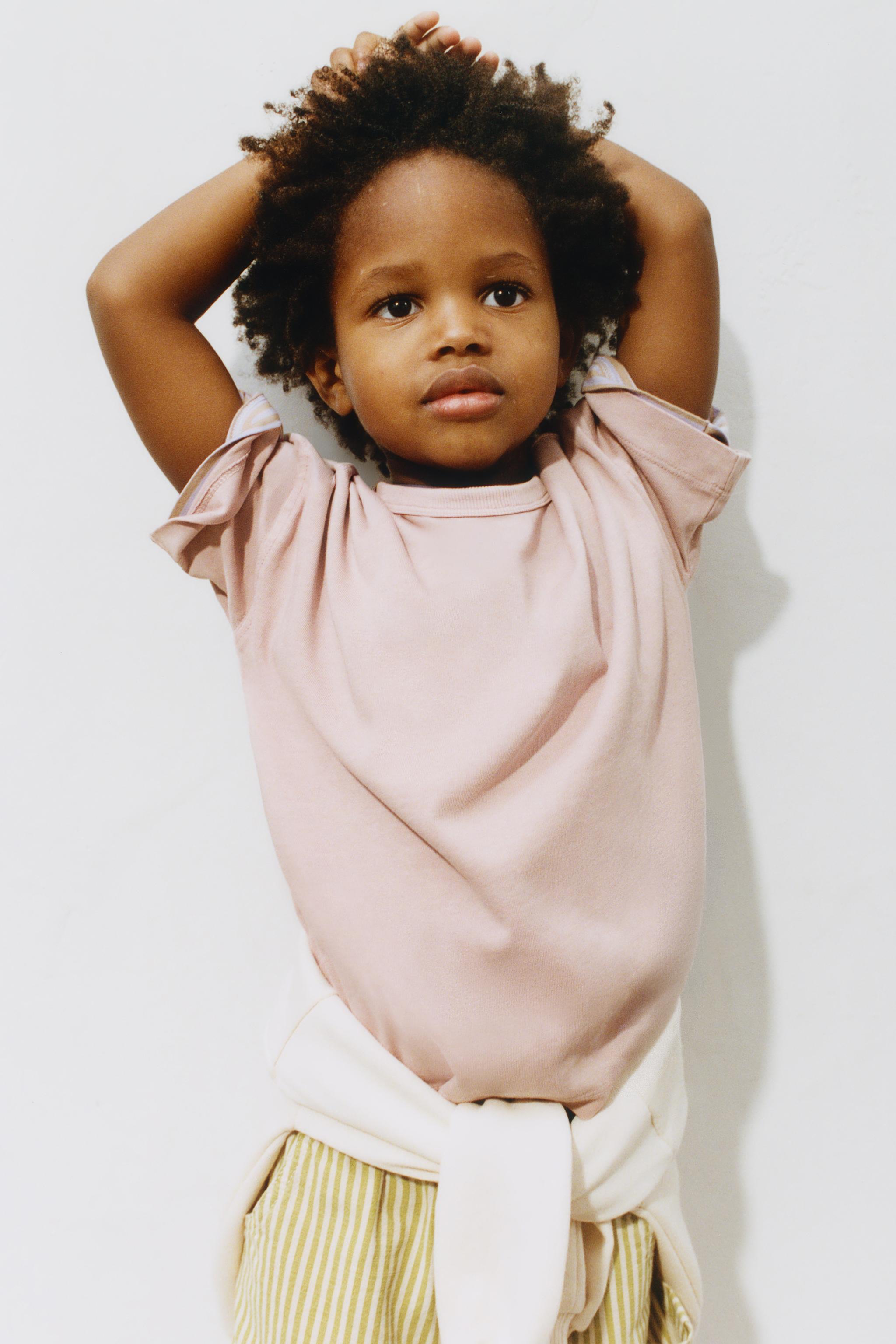 STRIPED COTTON LINEN SHORTS