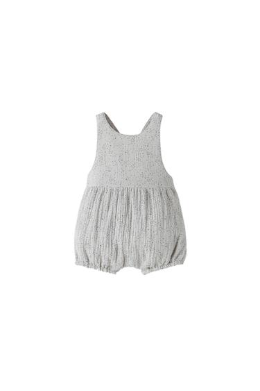 SPECKLED TEXTURE JUMPSUIT