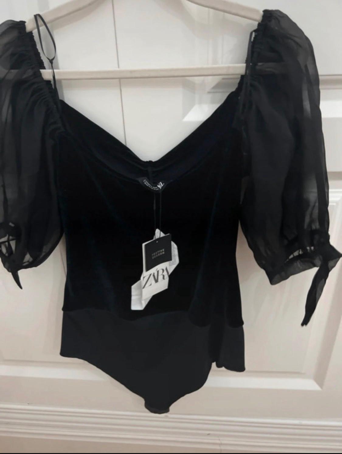 COMBINED VELVET BODYSUIT - Image 5