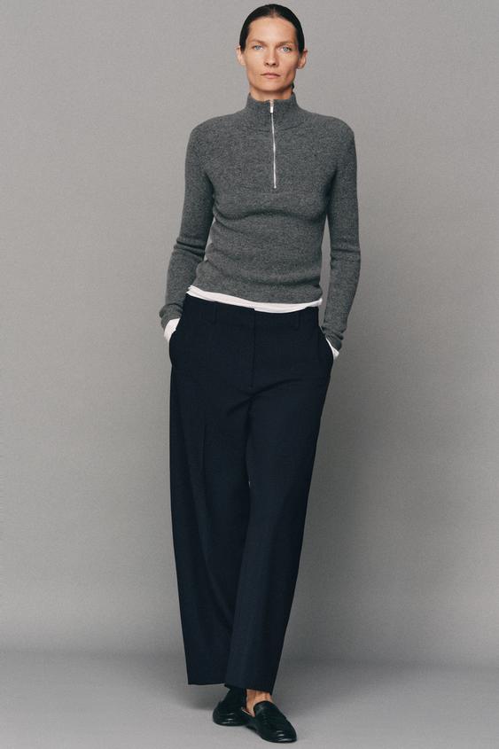 ZW COLLECTION BALLOON TROUSERS - Navy blue by Zara - Image 0