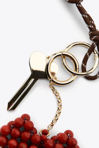 HEART MULTI-CHARM KEYRING - Golden by Zara - Image 3