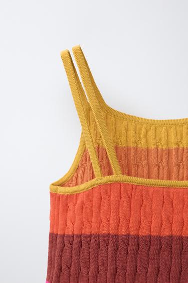 CABLE-KNIT TOP - Multicoloured by Zara - Image 3