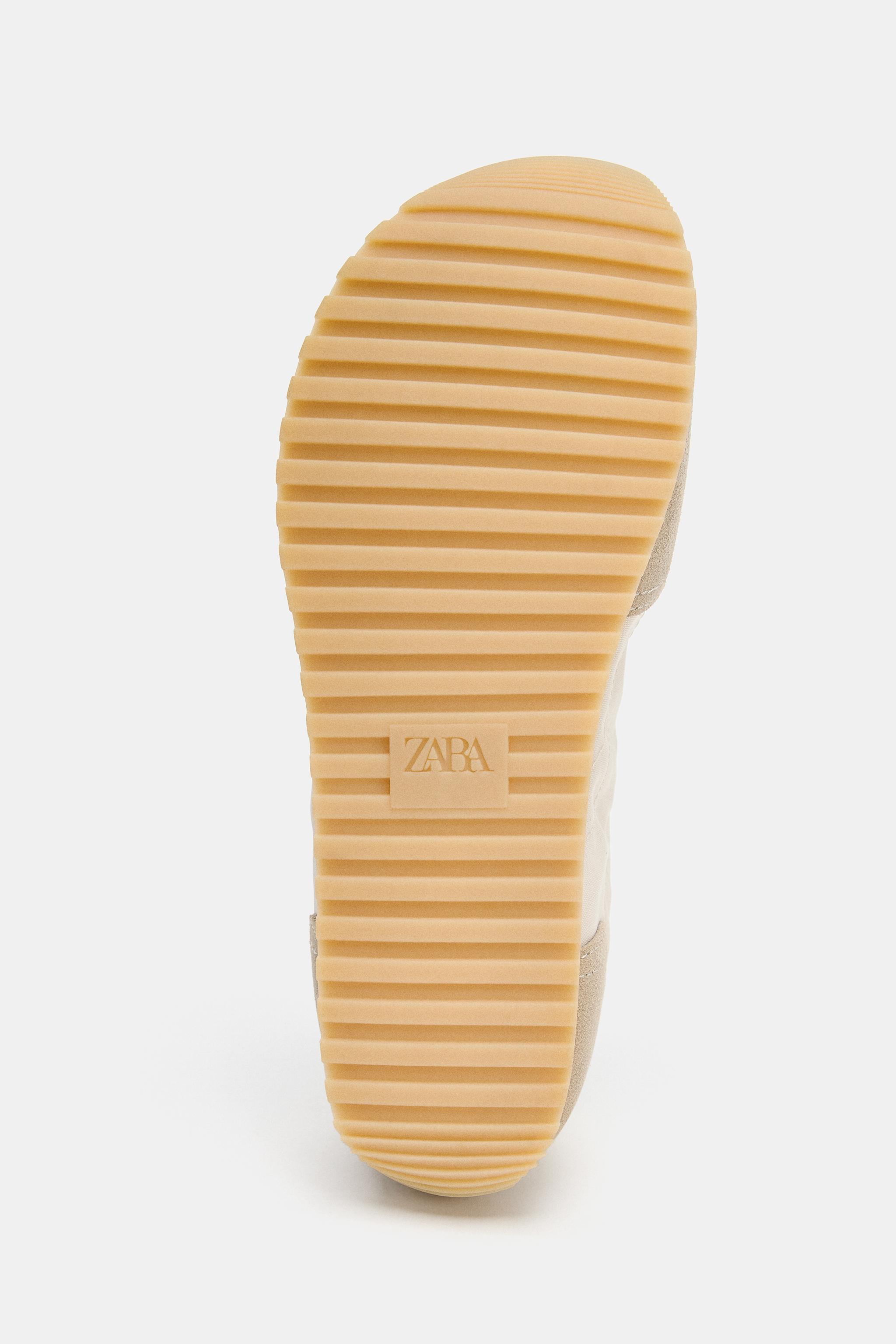 Женские кроссовки Zara COMBINED BAREFOOT SNEAKERS — фото 12