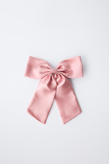 ORGANZA BOW HAIR CLIP - Pink by Zara - Image 3
