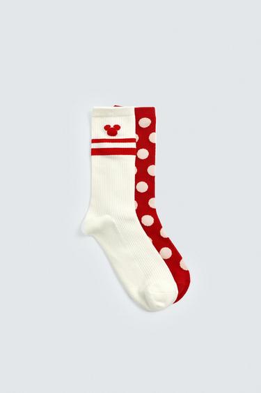 LOT DE 2 PAIRES DE CHAUSSETTES ASSORTIES HARRY LAMBERT FOR ZARA X DISNEY - Écru / Rouge de Zara - Image 2