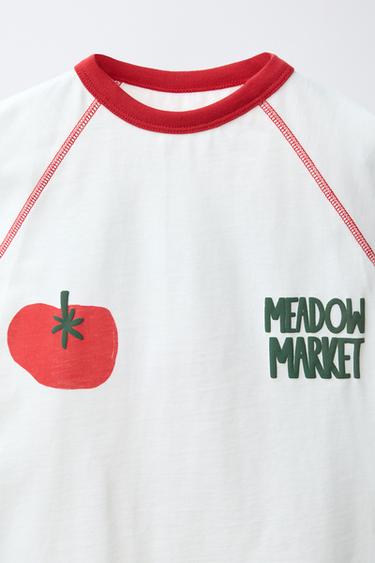 TOMATO PRINT T-SHIRT - White by Zara - Image 2