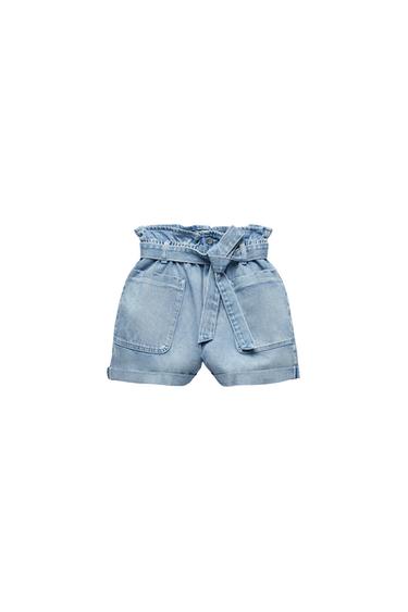 PAPERBAG DENIM BERMUDA SHORTS