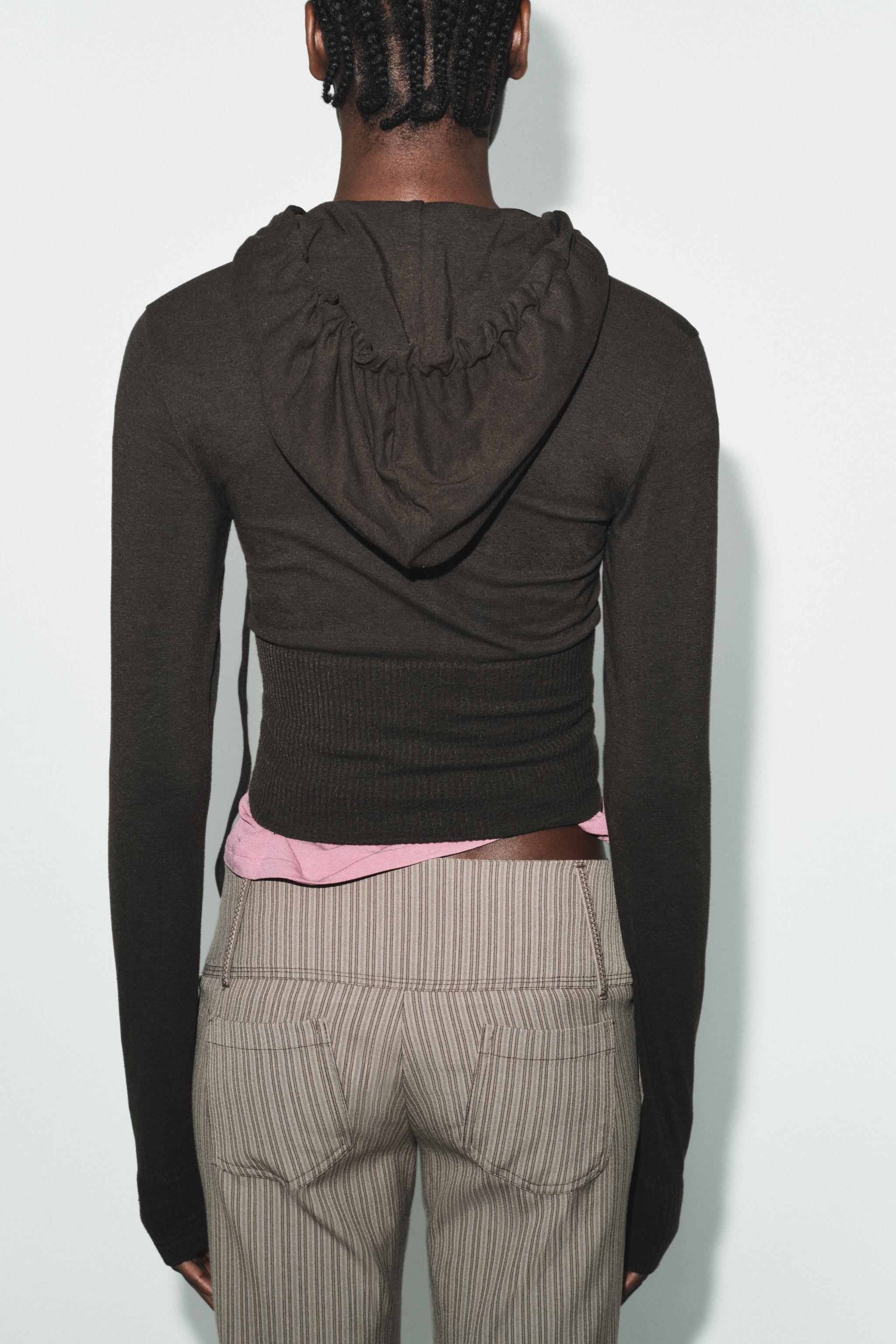 SEAMLESS CROPPED SWEATSHIRT