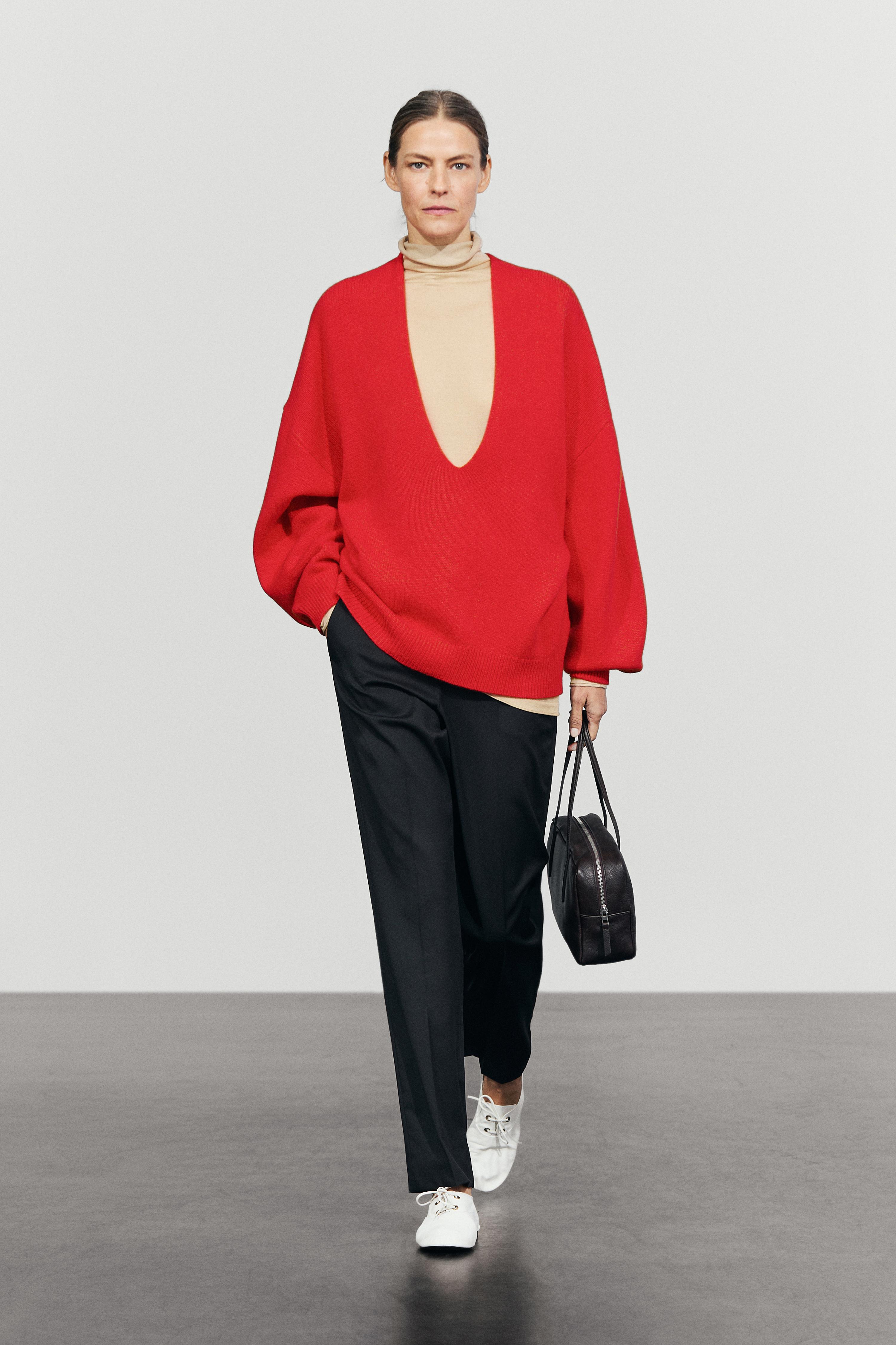 Oversize wool-blend knit sweater - 599 | ZARA United States