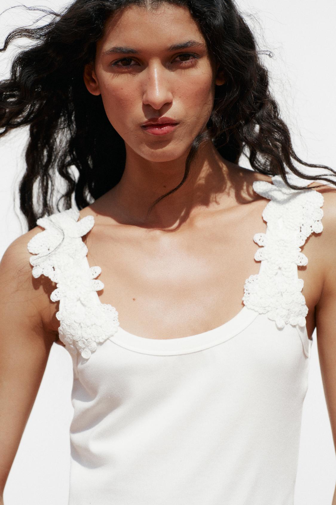 CROCHET STRAP TANK TOP