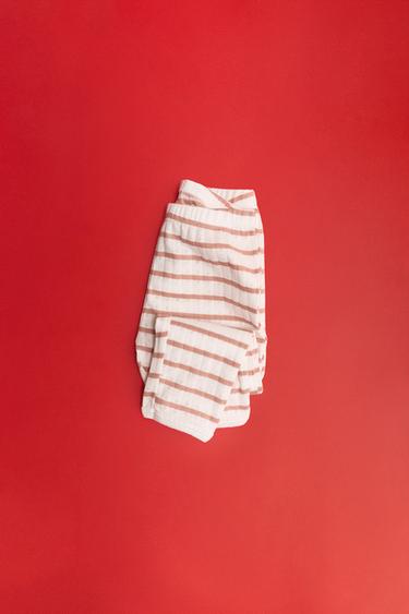 ZARA TIMELESS - PYJAMA POINTELLE RAYURES - Rose pastel de Zara - Image 1