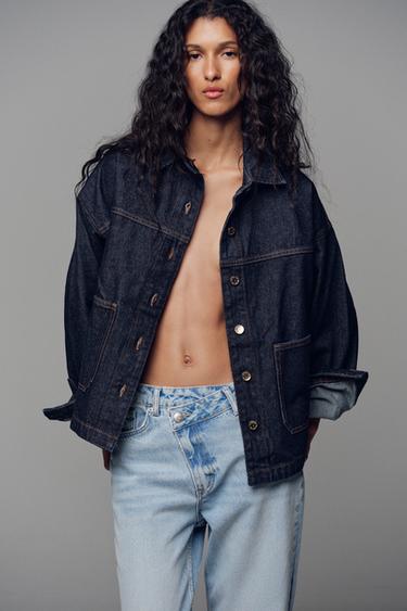 JEANS Z.09 CROSSOVER TIRO ALTO FULL LENGTH - Azul claro de Zara