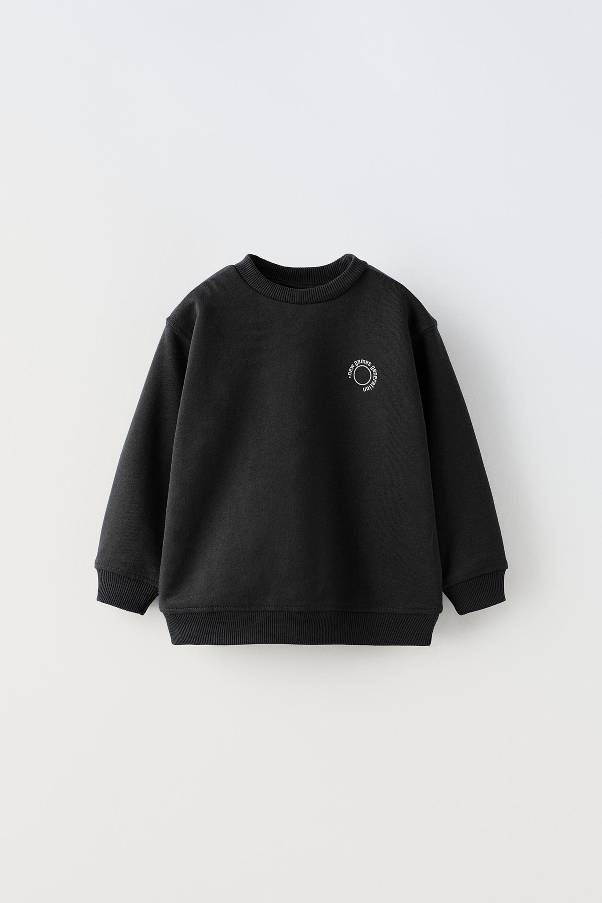 Slogan sweatshirt zara on sale