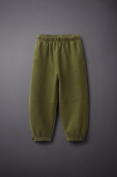 SPORTY JOGGER PANTS WITH STOPPERS — Green 1