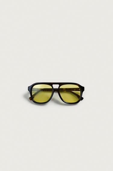 Zara RECTANGULAR SUNGLASSES - Tortoise shell