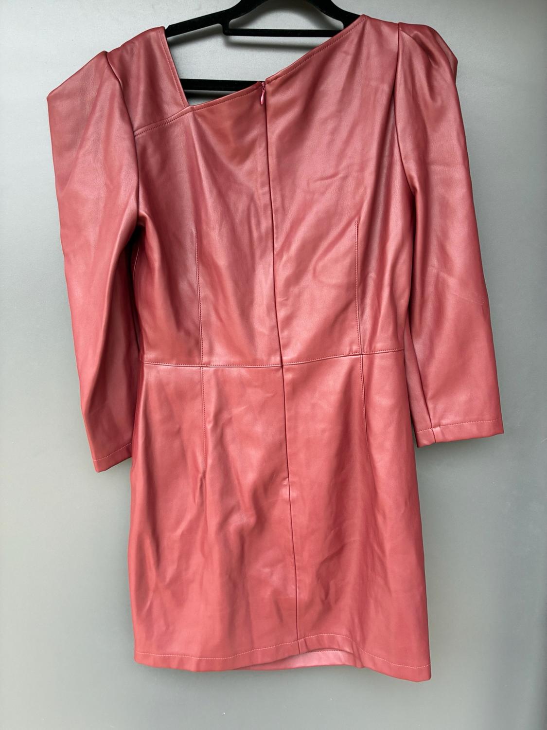 FAUX LEATHER MINI DRESS - Image 4