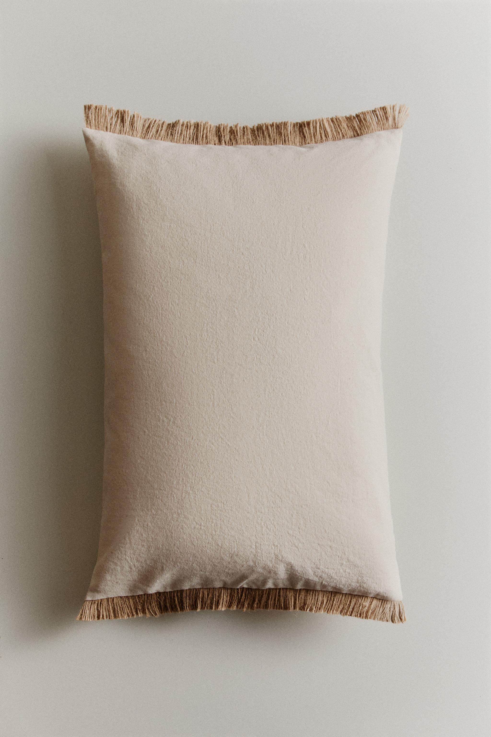 HOUSSE DE COUSSIN FRANGES
