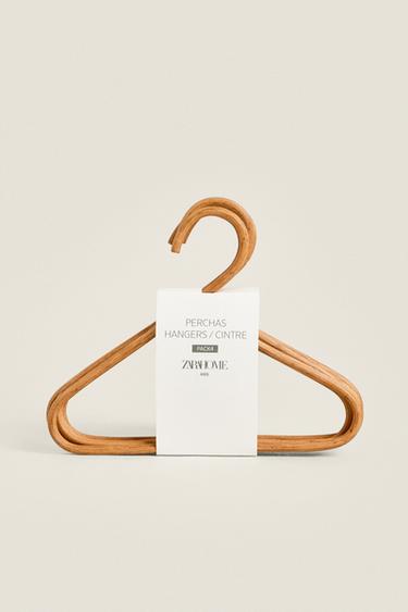 CINTRE ENFANT ROTIN (LOT DE 4) - Beige clair de Zara - Image 6
