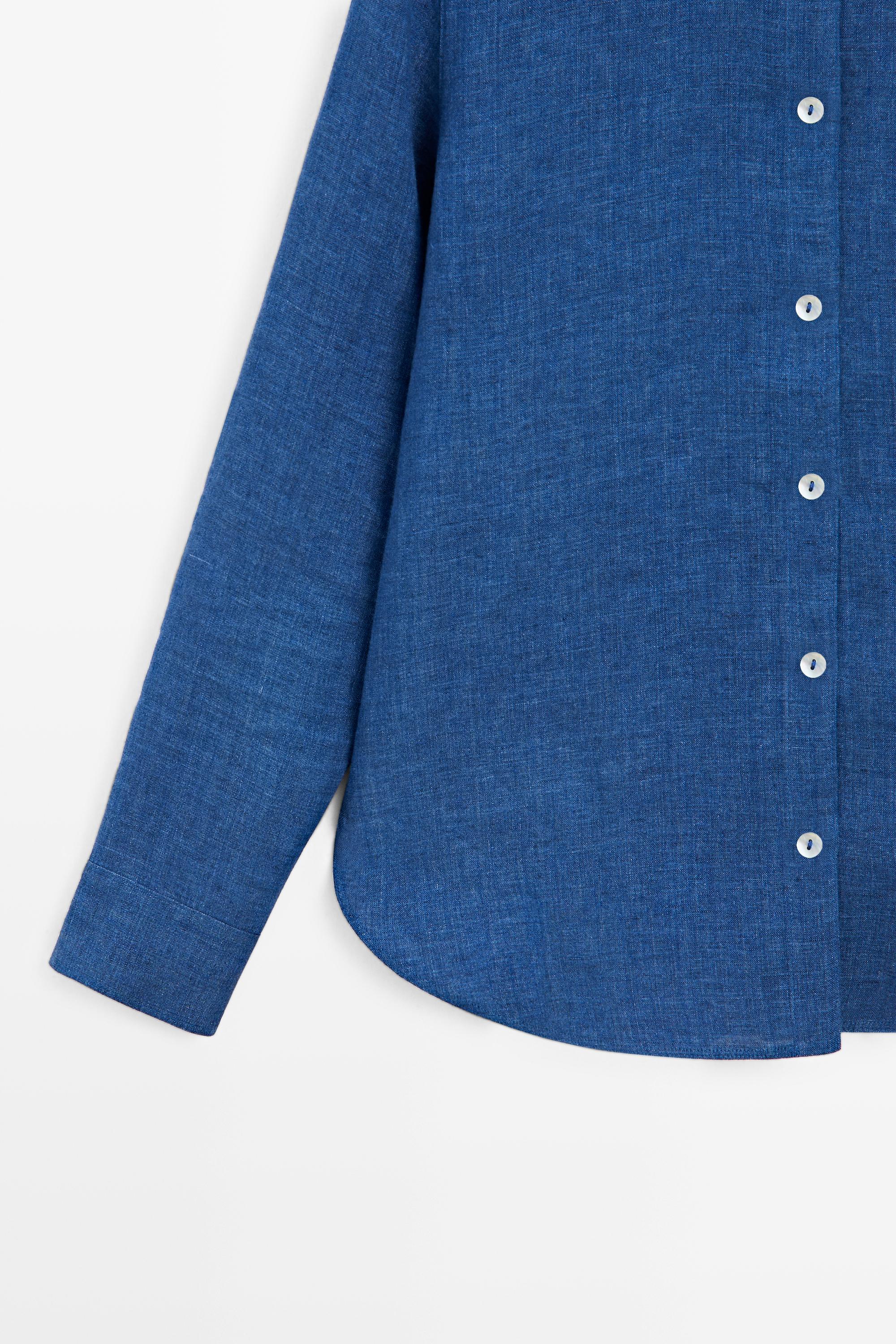 Flowing 100% linen shirt