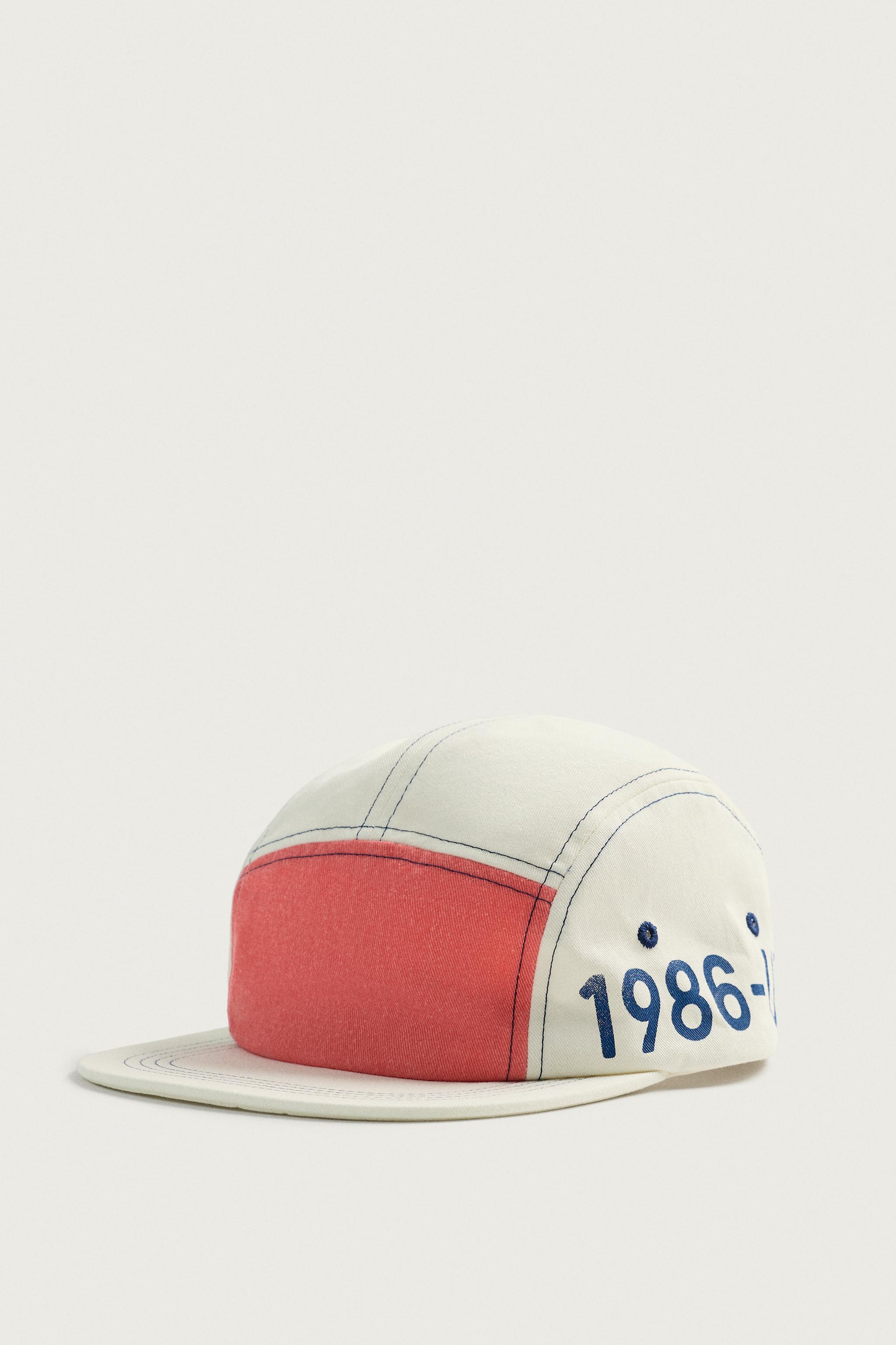 Мужские кепки Zara CONTRASTING FLAT BRIM — фото 4