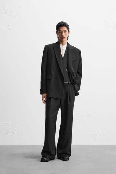 美品】 ZARA ザラ スーツ スリーピース セットアップ ネイビー Mサイズ 