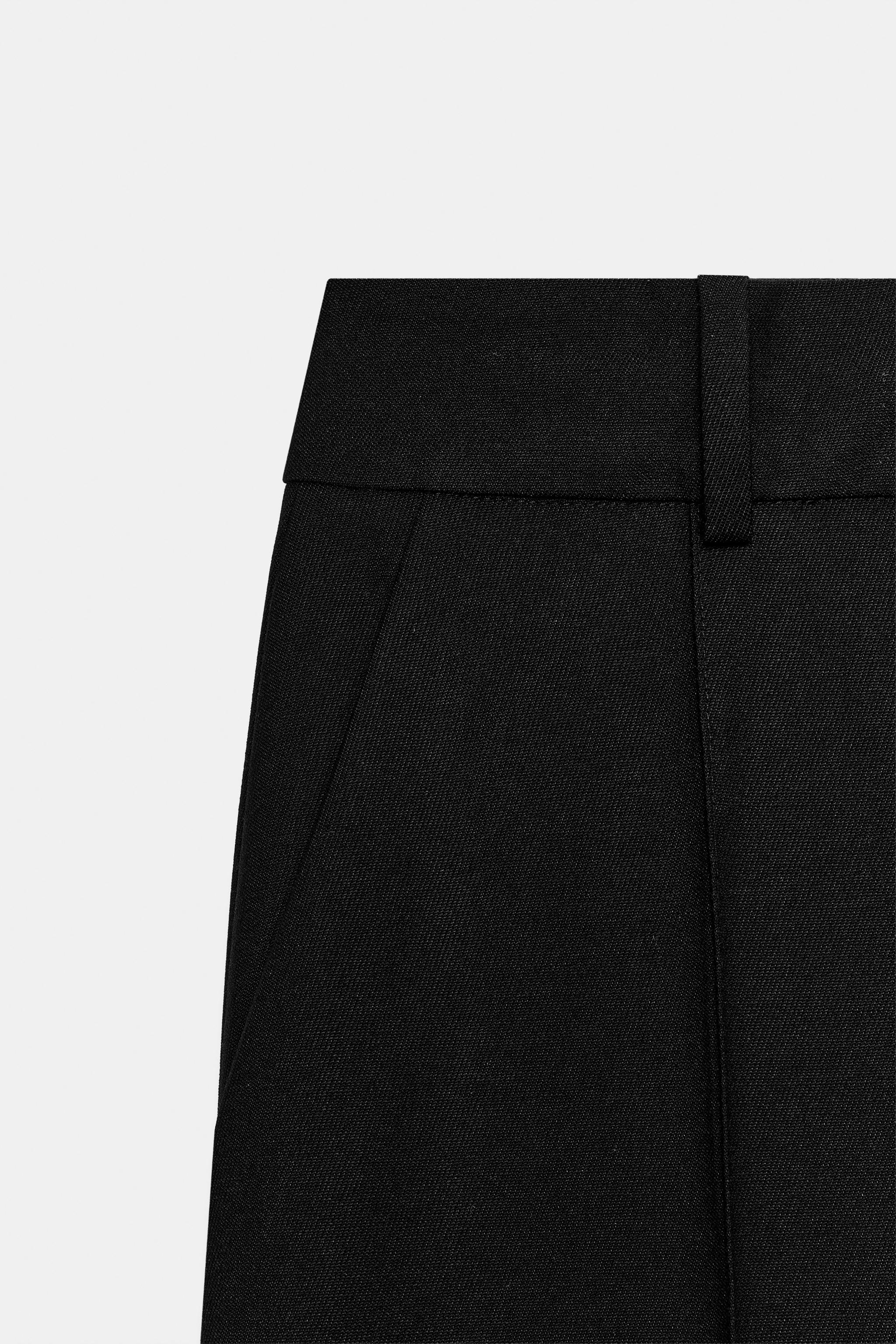Женские брюки Zara ZW COLLECTION CROPPED PANTS — фото 7