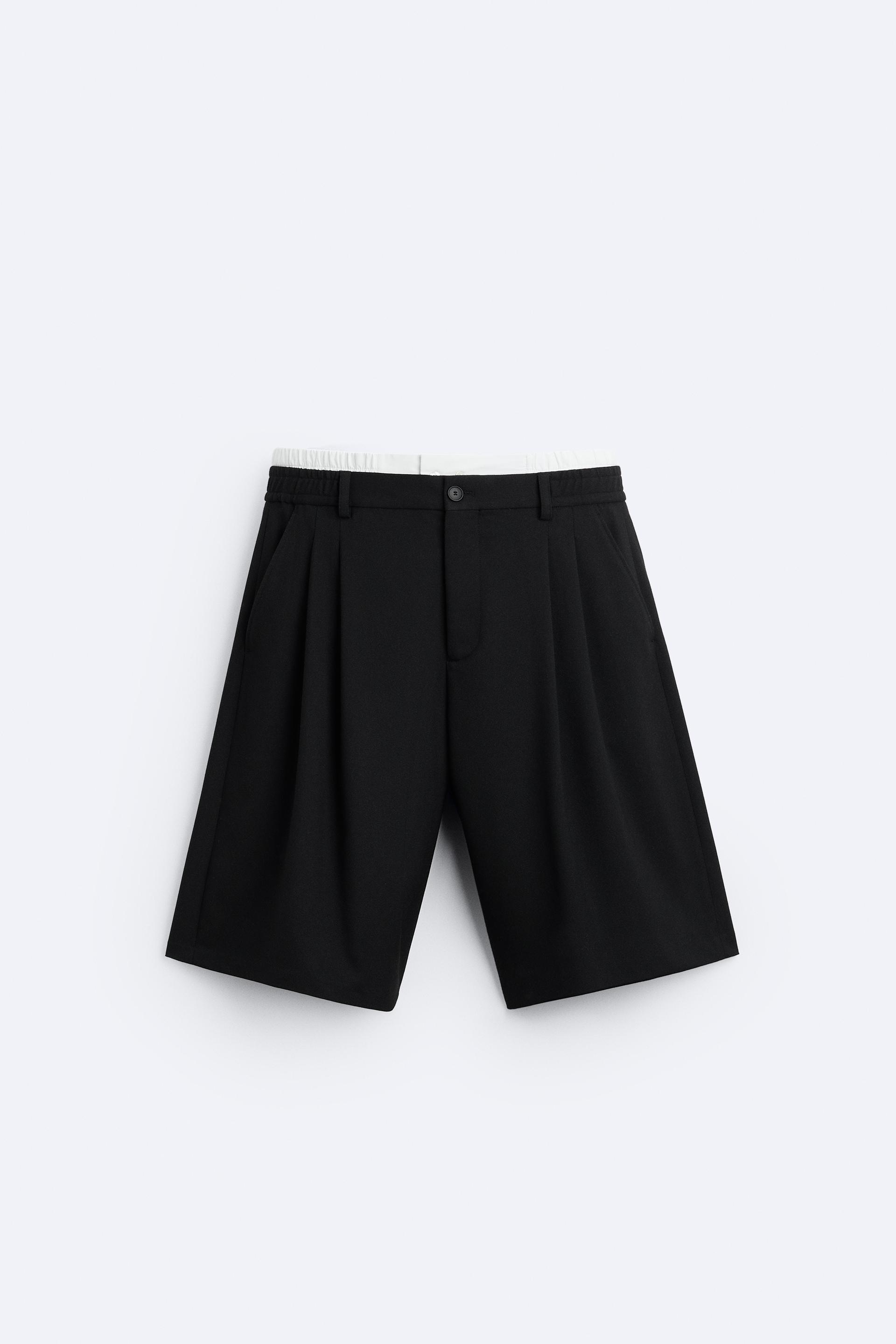 ZARA MEN MULTICOLOR PRINTED BOXERS ELASTIC WAISTBAND Shorts Size L