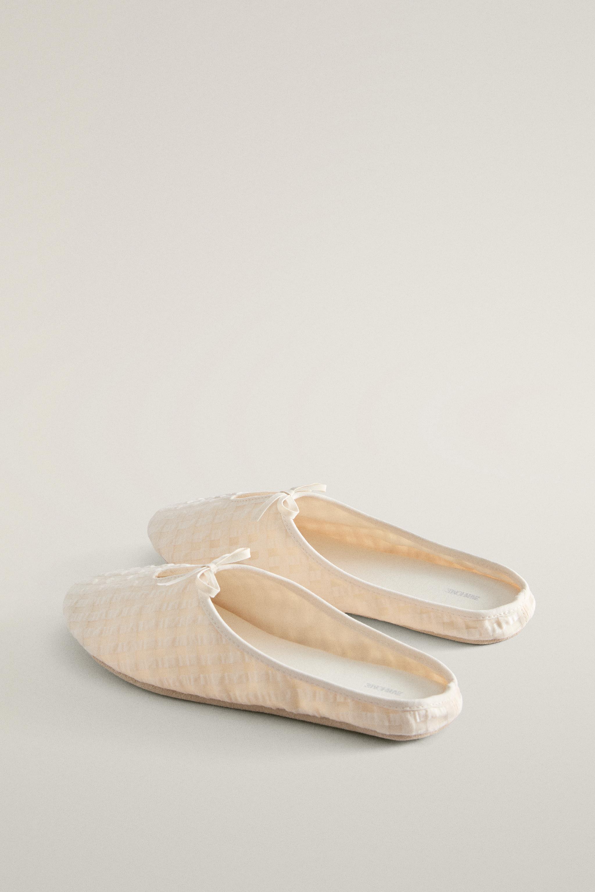 GINGHAM MULE SLIPPERS