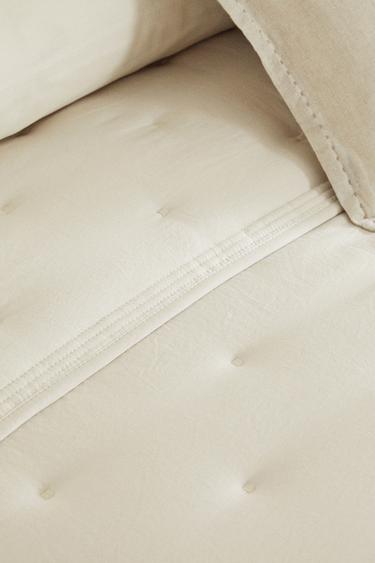 MICROFIBRE QUILT - Light beige by Zara - Image 2