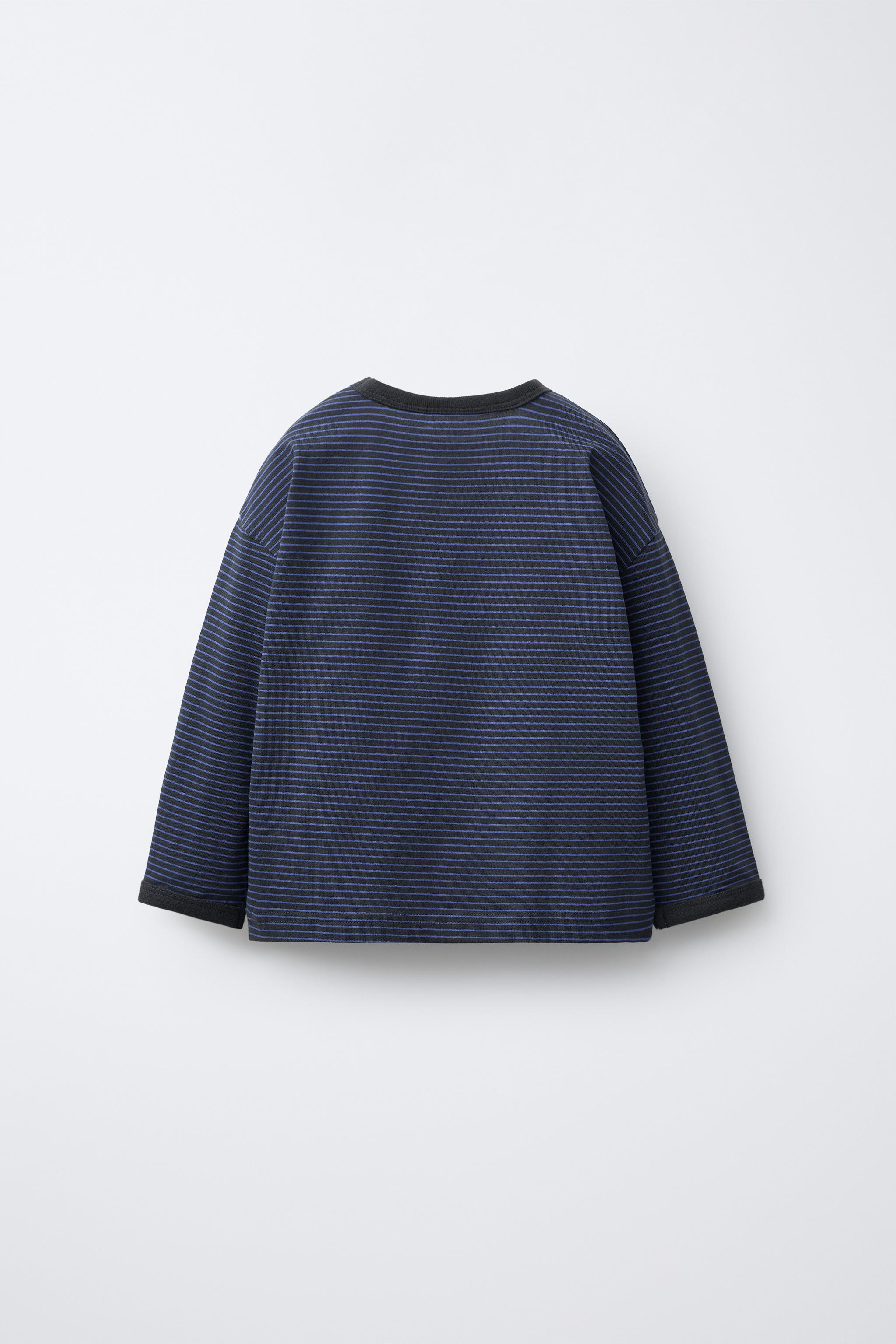 T-SHIRT RAYURES LISERÉS CONTRASTE