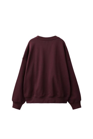 HEAVYWEIGHT PLAIN SWEATSHIRT — Eggplant 2