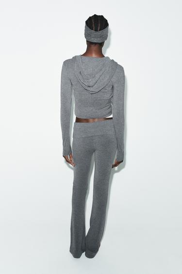 SEAMLESS FLARE TROUSERS - Grey marl by Zara - Image 3
