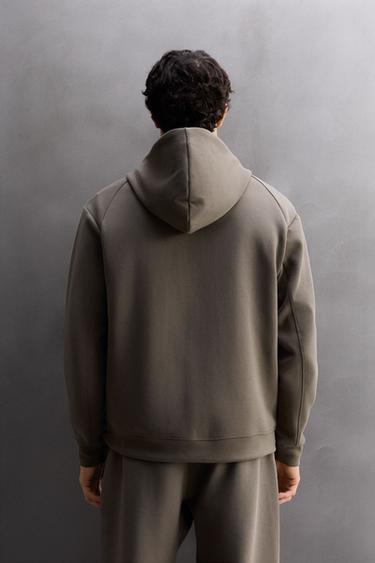 TECHNICAL ZIP-UP HOODIE - Sand by Zara - Image 2