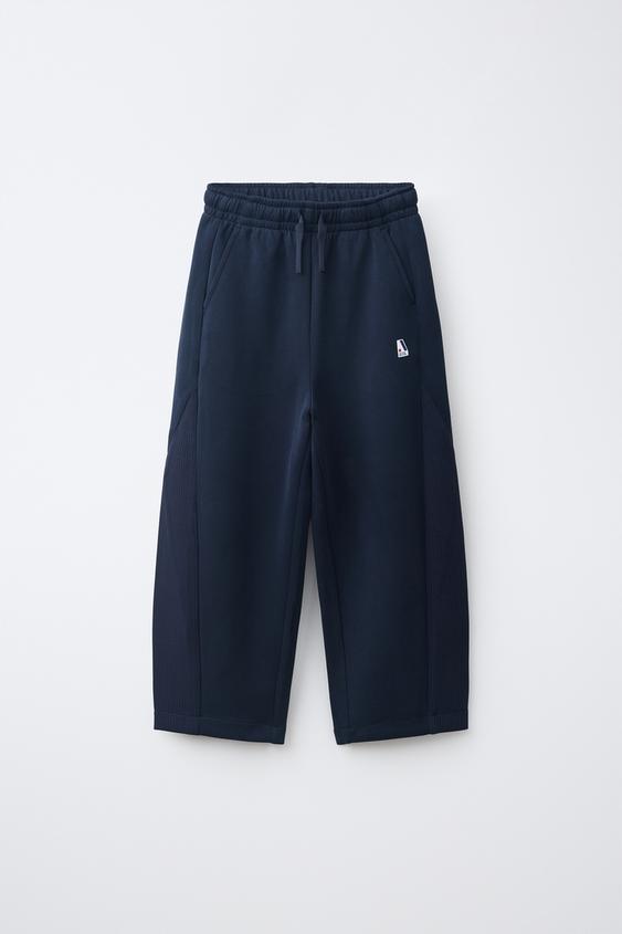 SPORTY BARREL TROUSERS - Navy blue de Zara - Imagen 0