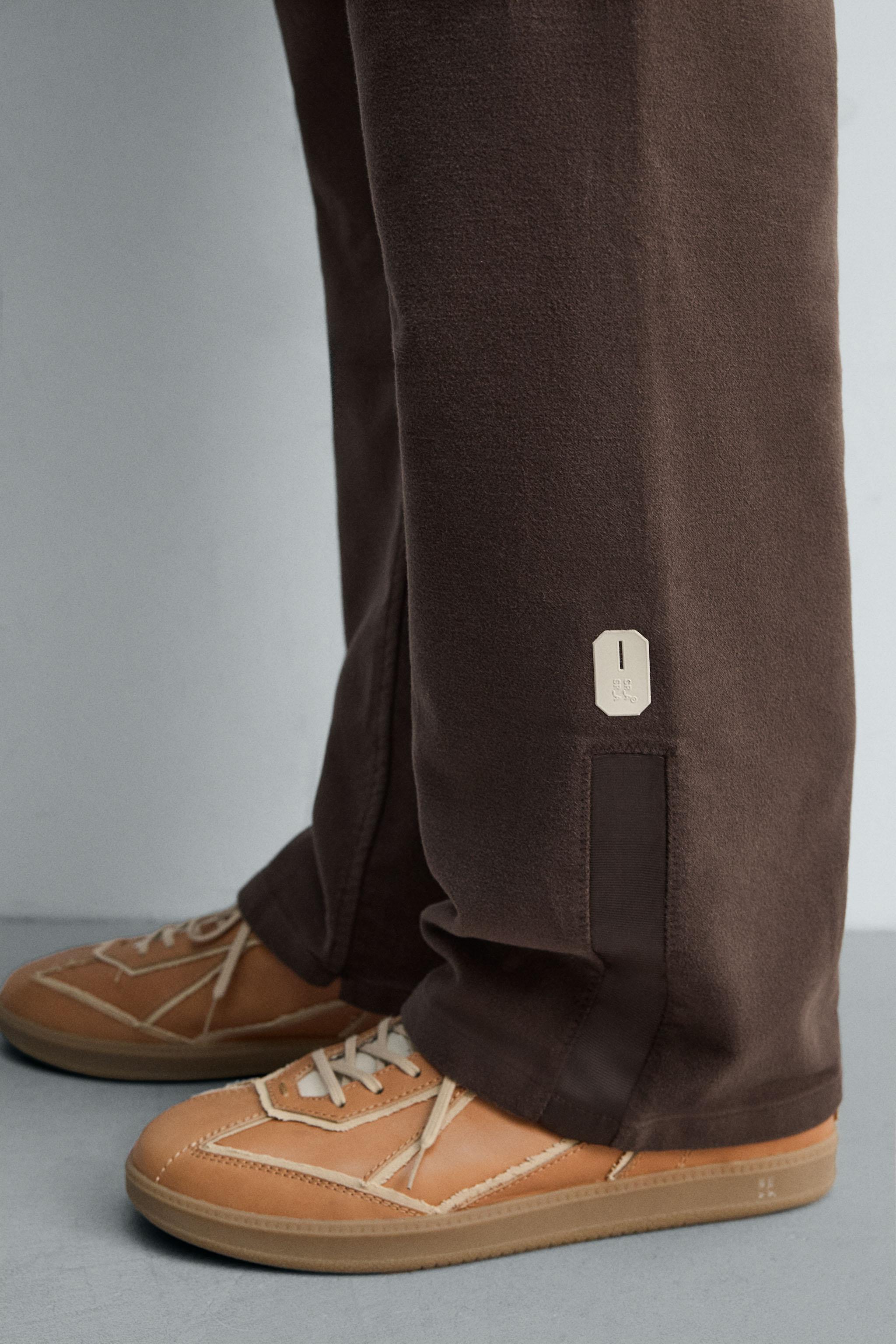 RELAXED FIT PANTS X SR_A - Dark brown | ZARA United States