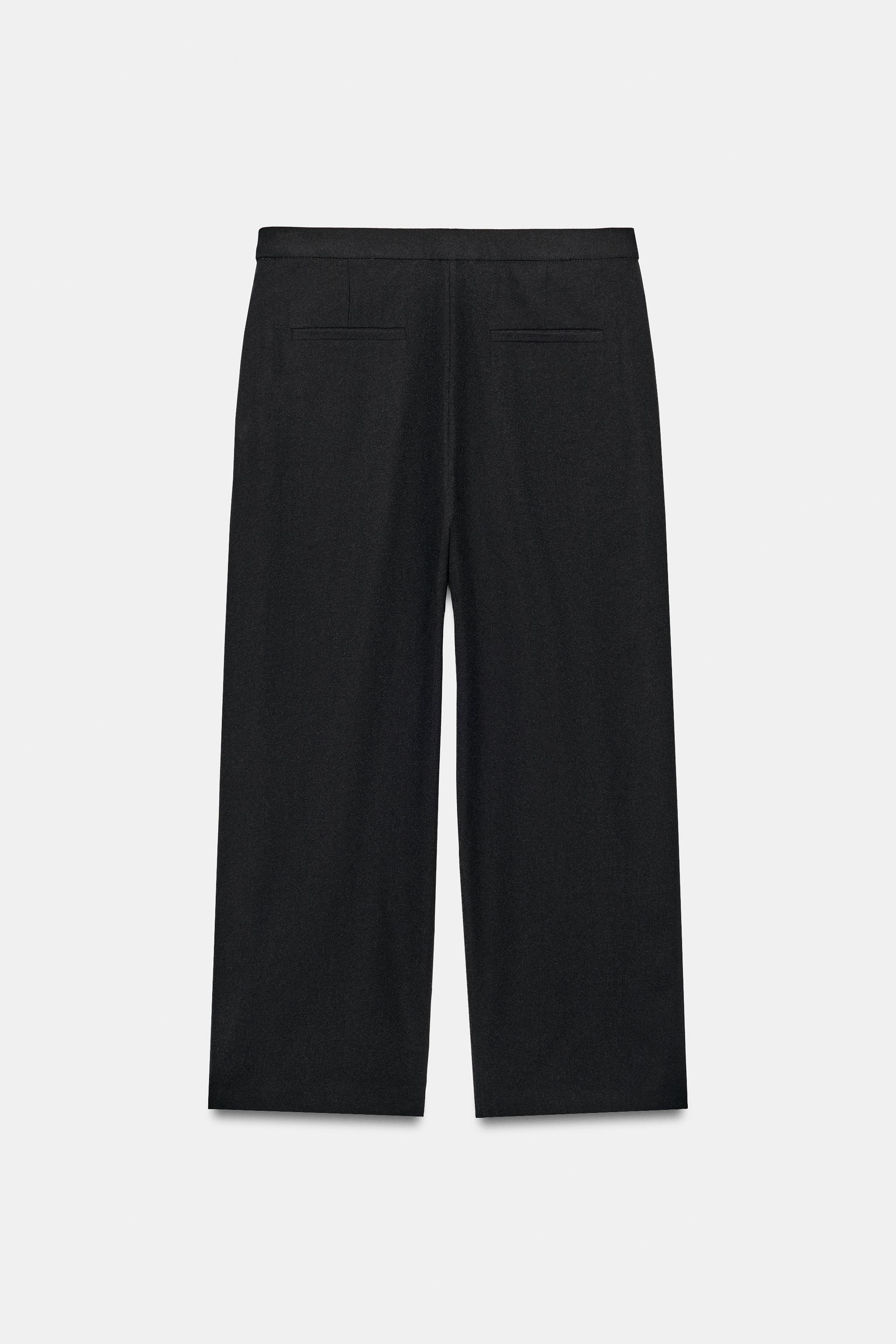 Женские брюки Zara ZW COLLECTION FRONT PLEAT PANTS — фото 8