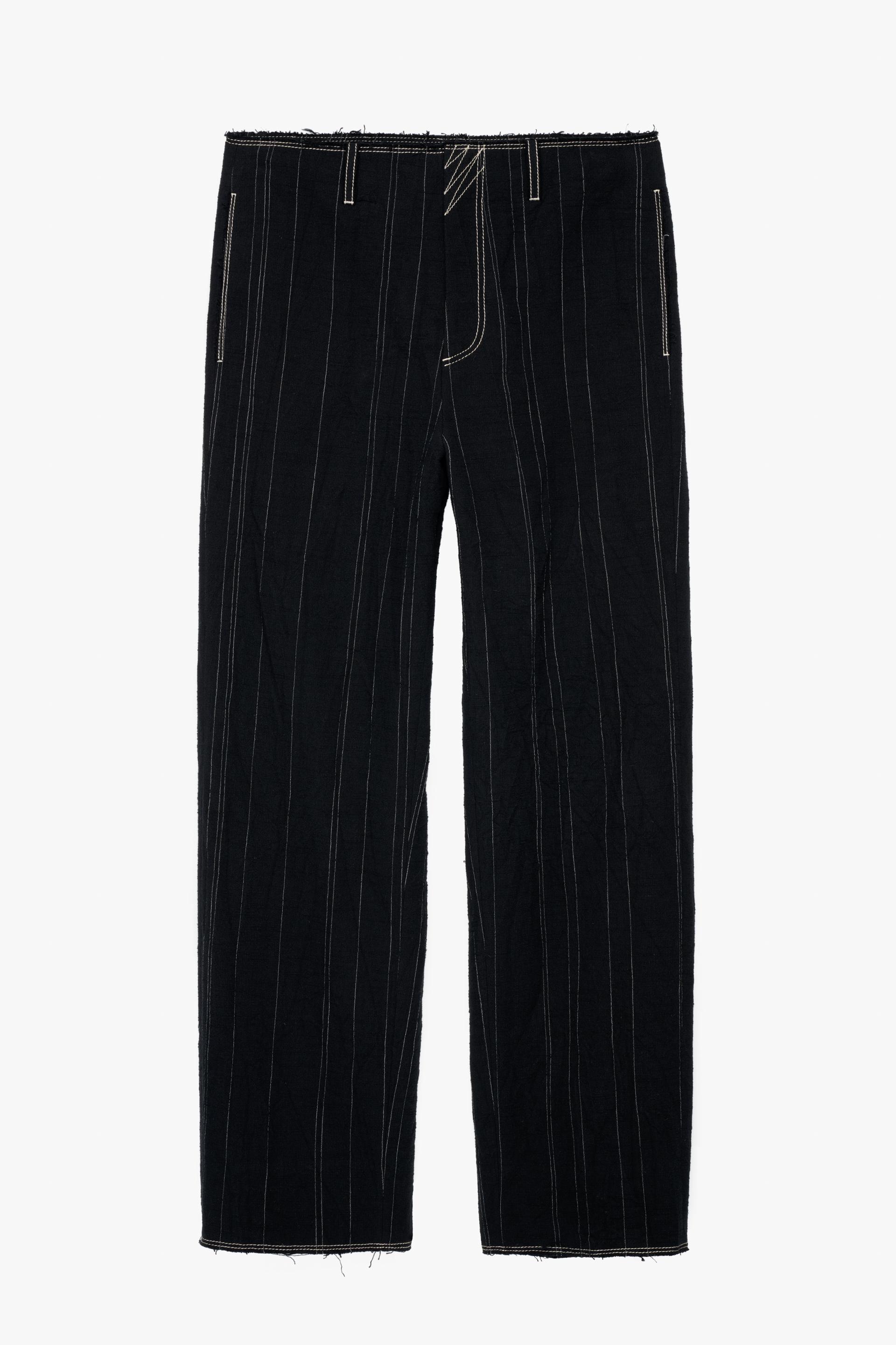 STRIPED TROUSERS - LIMITED EDITION - Black