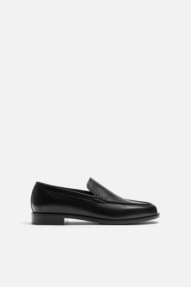 SMART LEATHER LOAFERS - Black by Zara - Image 0