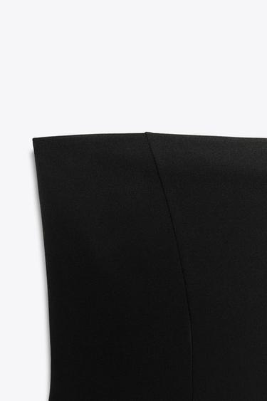 STRAPLESS BANDEAU TOP - Black by Zara - Image 4
