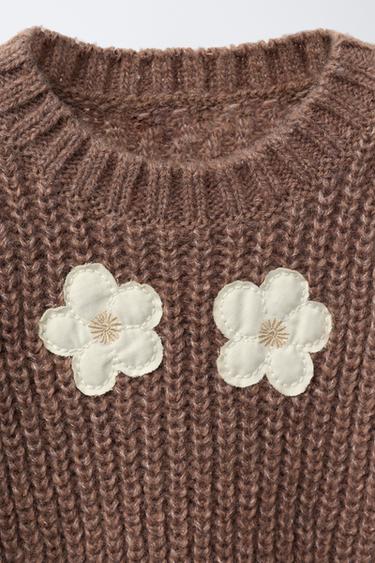JERSEY PUNTO FLORES - Rosado oscuro de Zara