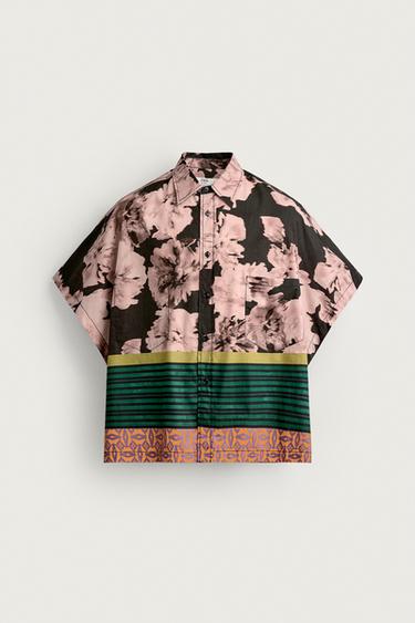 Zara LIMITED EDITION PRINTED TUNIC SHIRT - Printed