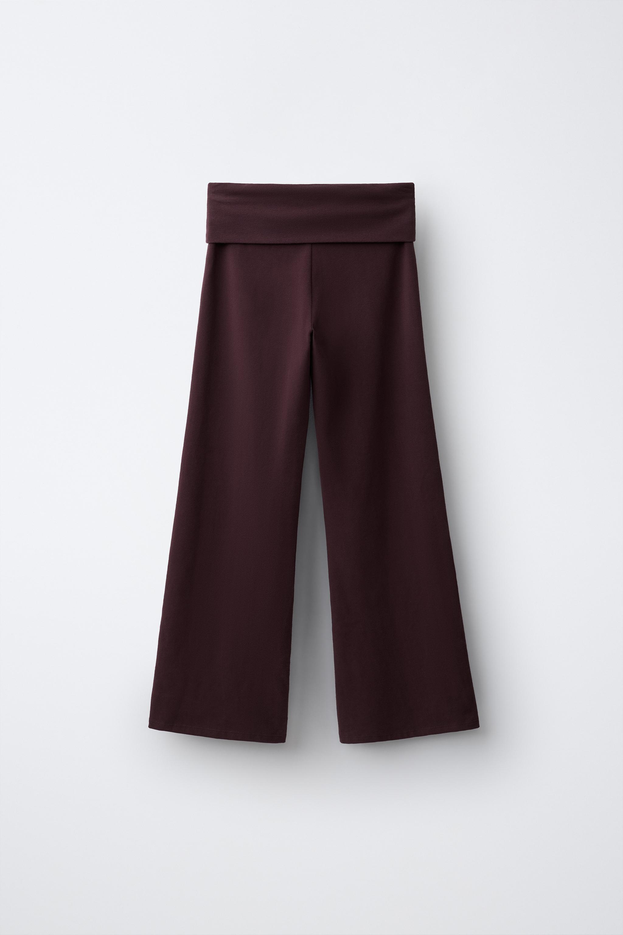 PANTALON WIDE LEG À REVERS
