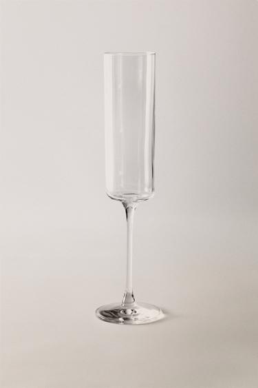 STRAIGHT CRYSTALLINE FLUTE GLASS - Transparent by Zara - Image 5