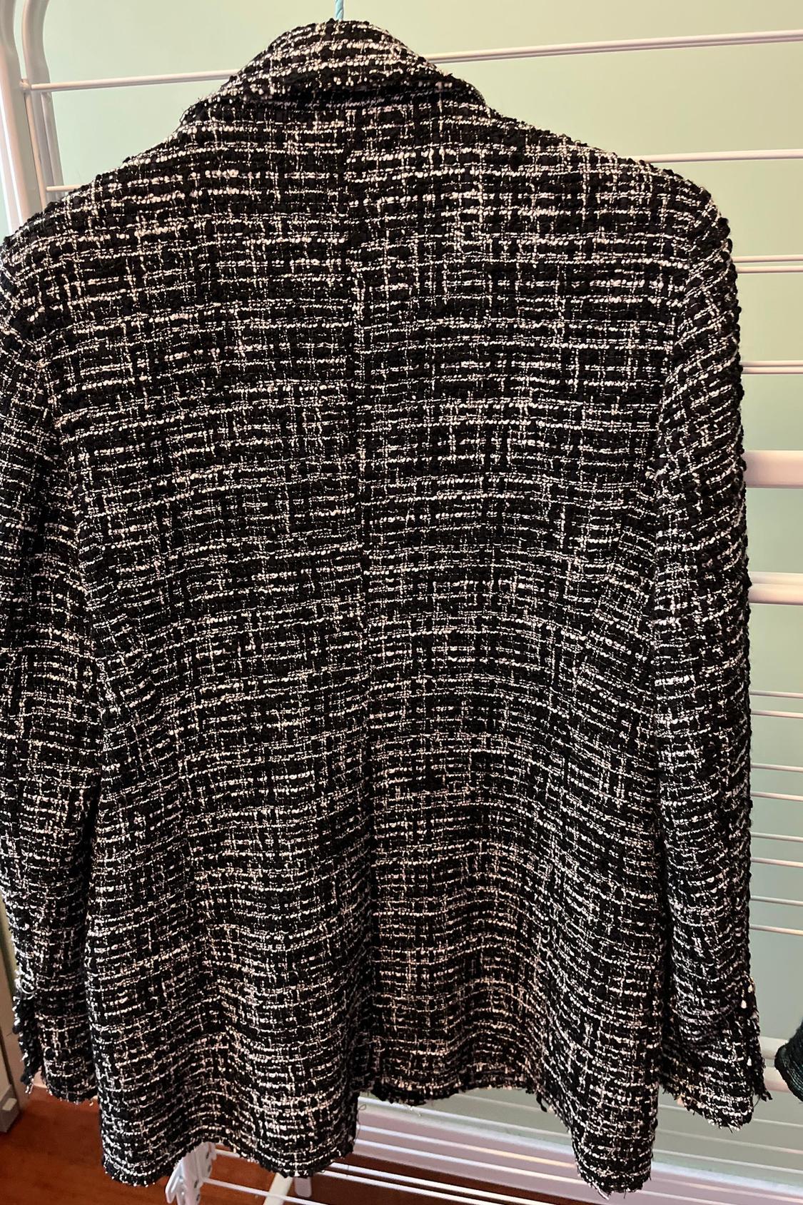 TEXTURED DOUBLE-BREASTED BLAZER - Image 2
